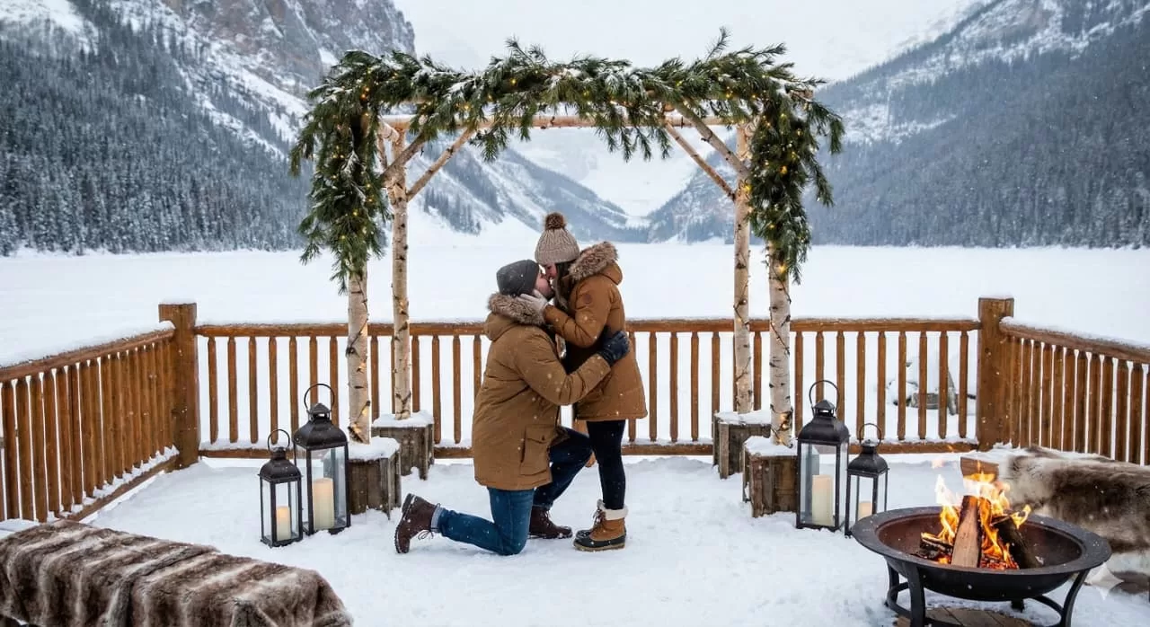 Winter Proposals in Canada Romantic Decor Ideas for Cold Weather